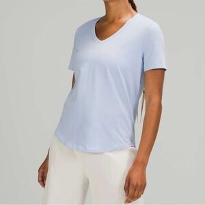 lululemon athletica Sky Blue V-Neck Tee